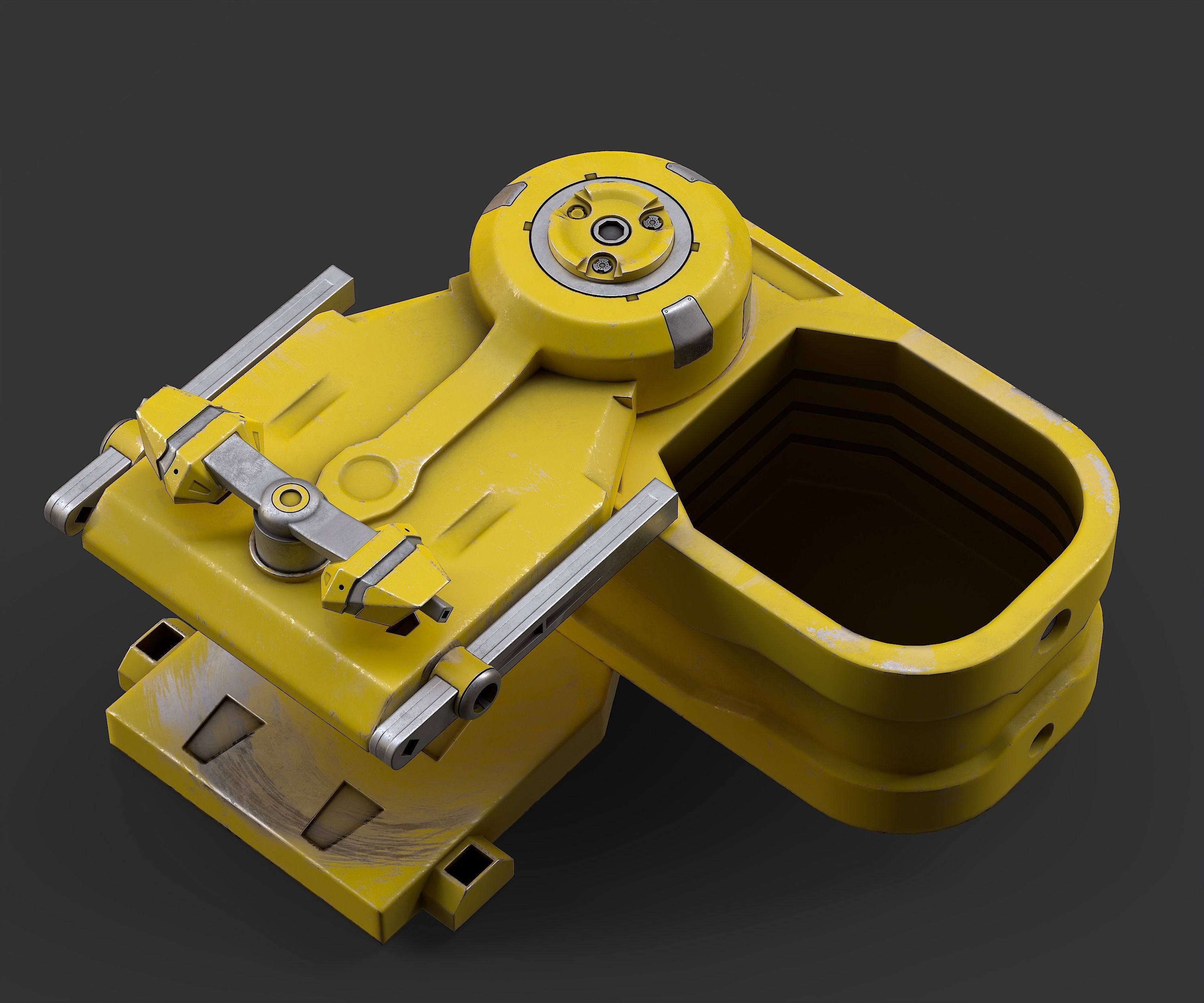 Sci-Fi Loot box  3 Low-poly 3D model_6