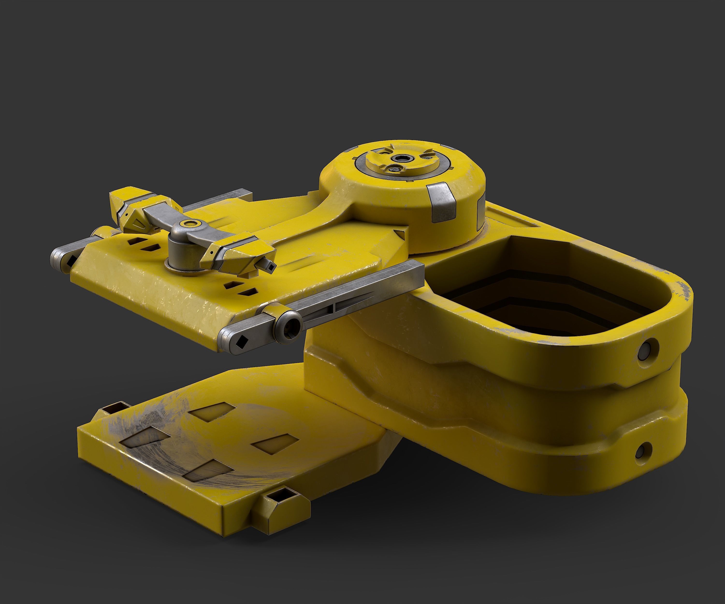Sci-Fi Loot box  3 Low-poly 3D model_5