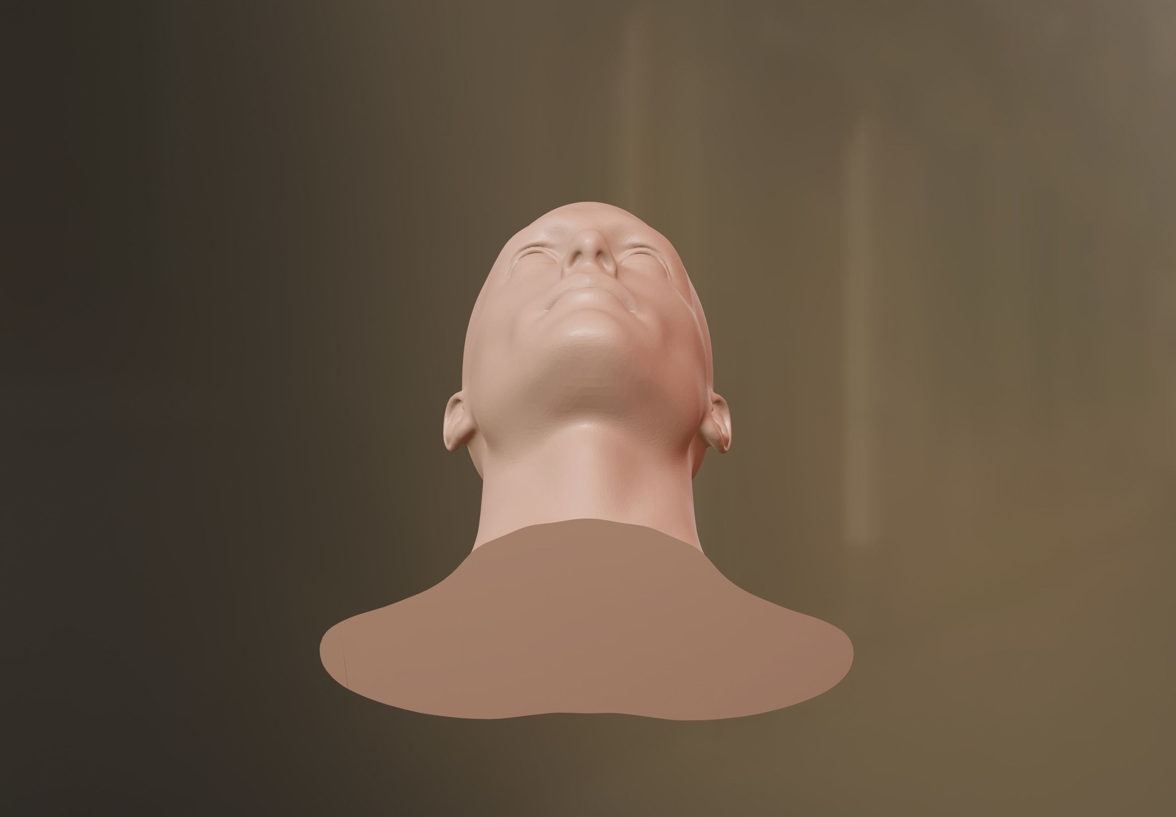 Male Head 3D model 3D model_2