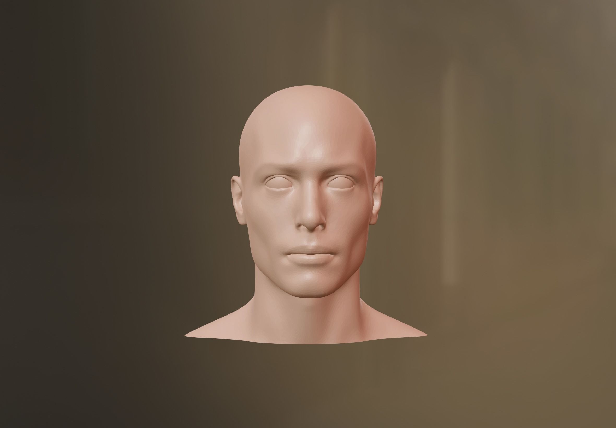 Male Head 3D model 3D model_5