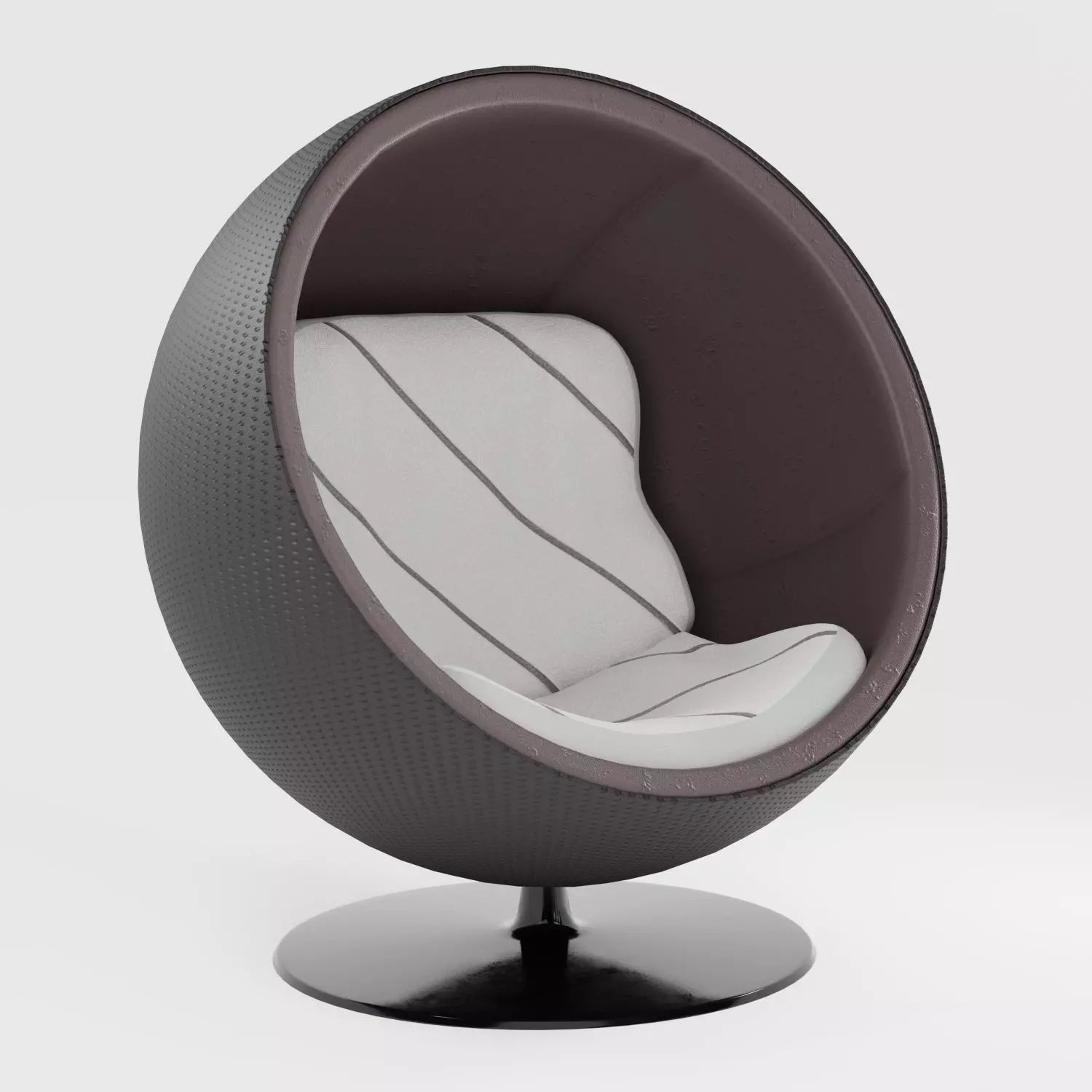 Armchair C37 Low-poly 3D model