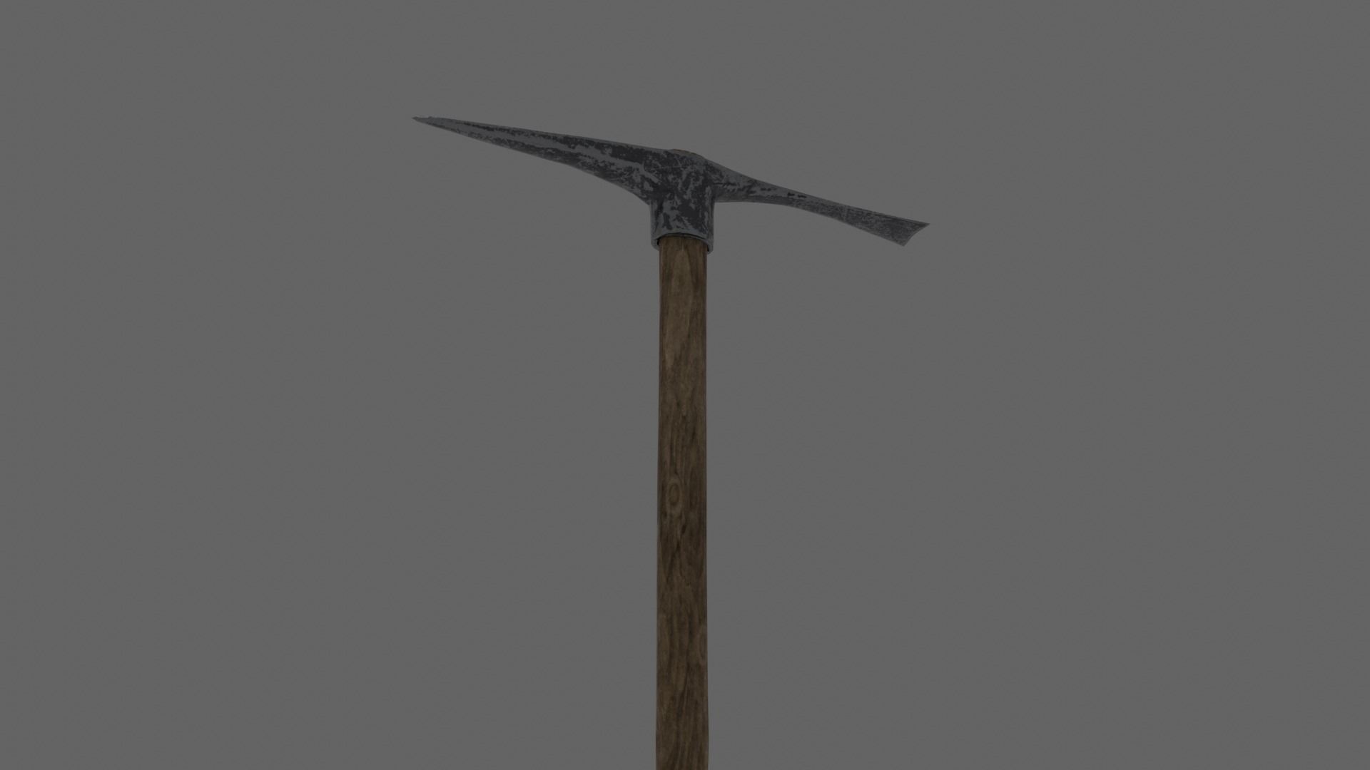 Pickaxe axe Free low-poly 3D model_4