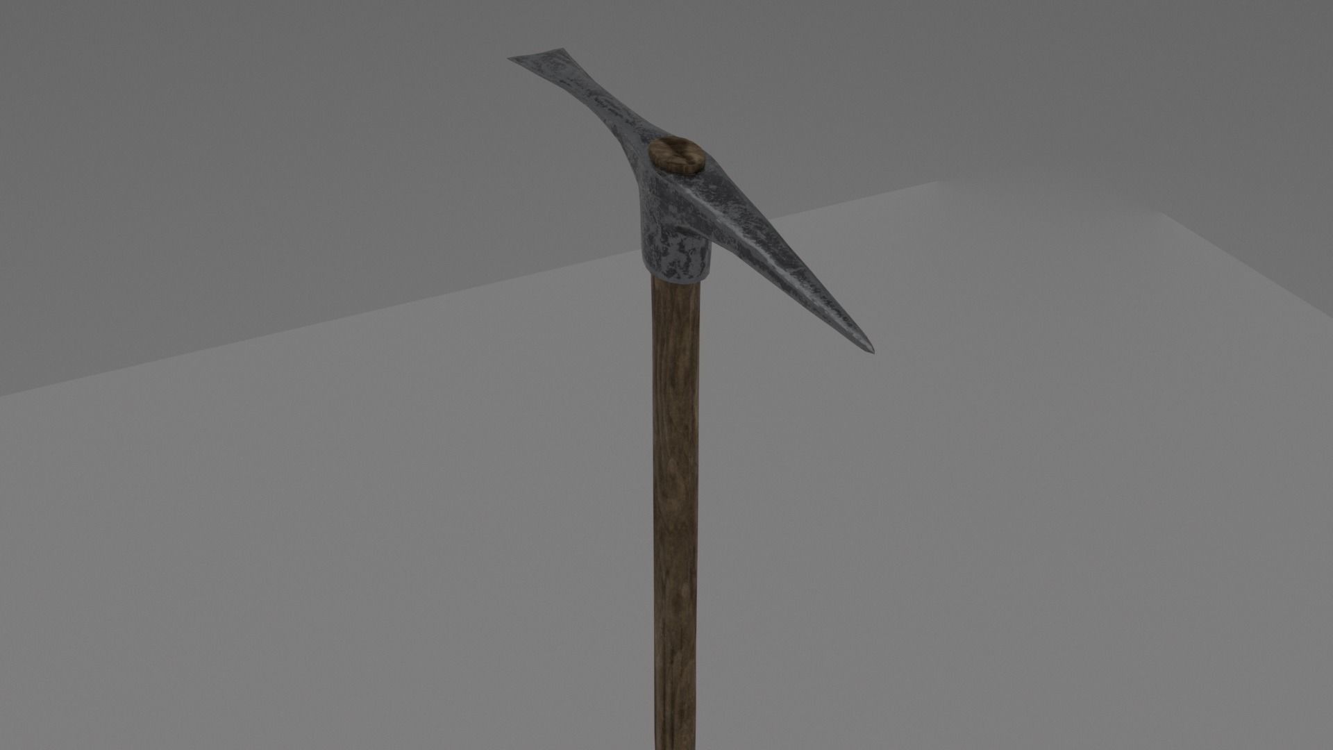 Pickaxe axe Free low-poly 3D model_2