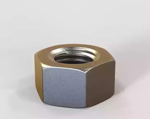 M22 Hex Nut 3D print model