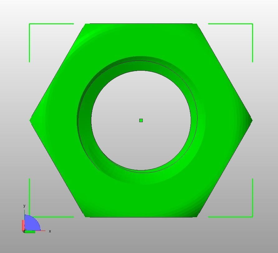 M20 Hex Nut 3D print model_28