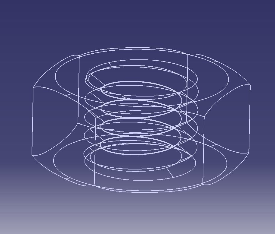 M20 Hex Nut 3D print model_19