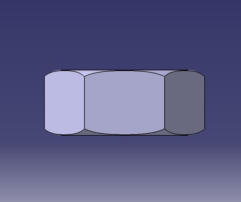 M20 Hex Nut 3D print model_7