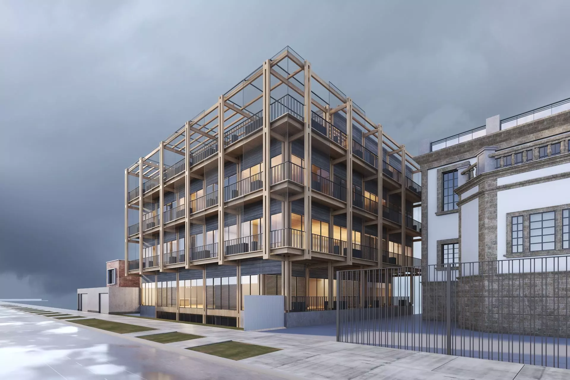 Residential building 3D model_0