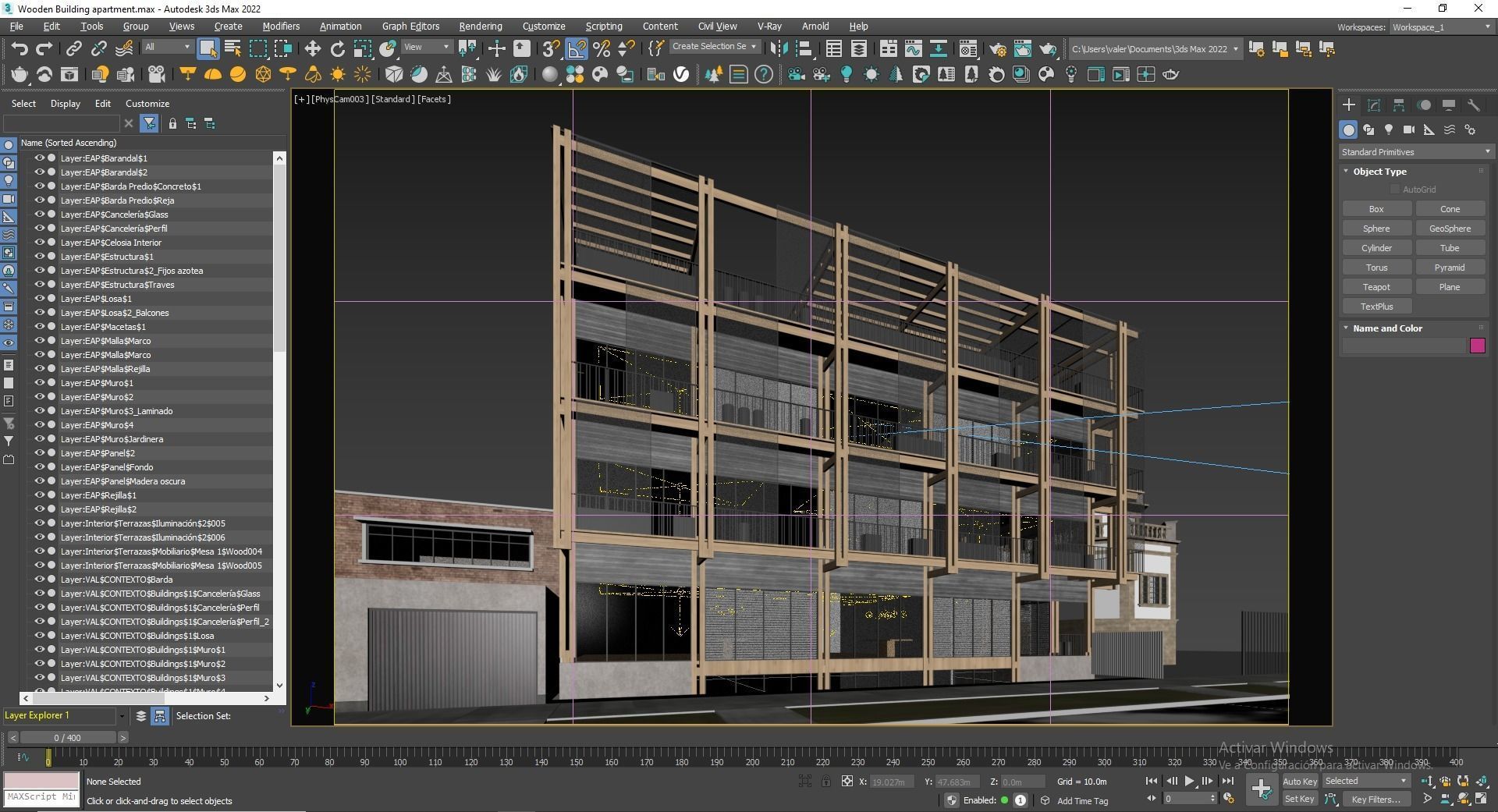Residential building 3D model_19
