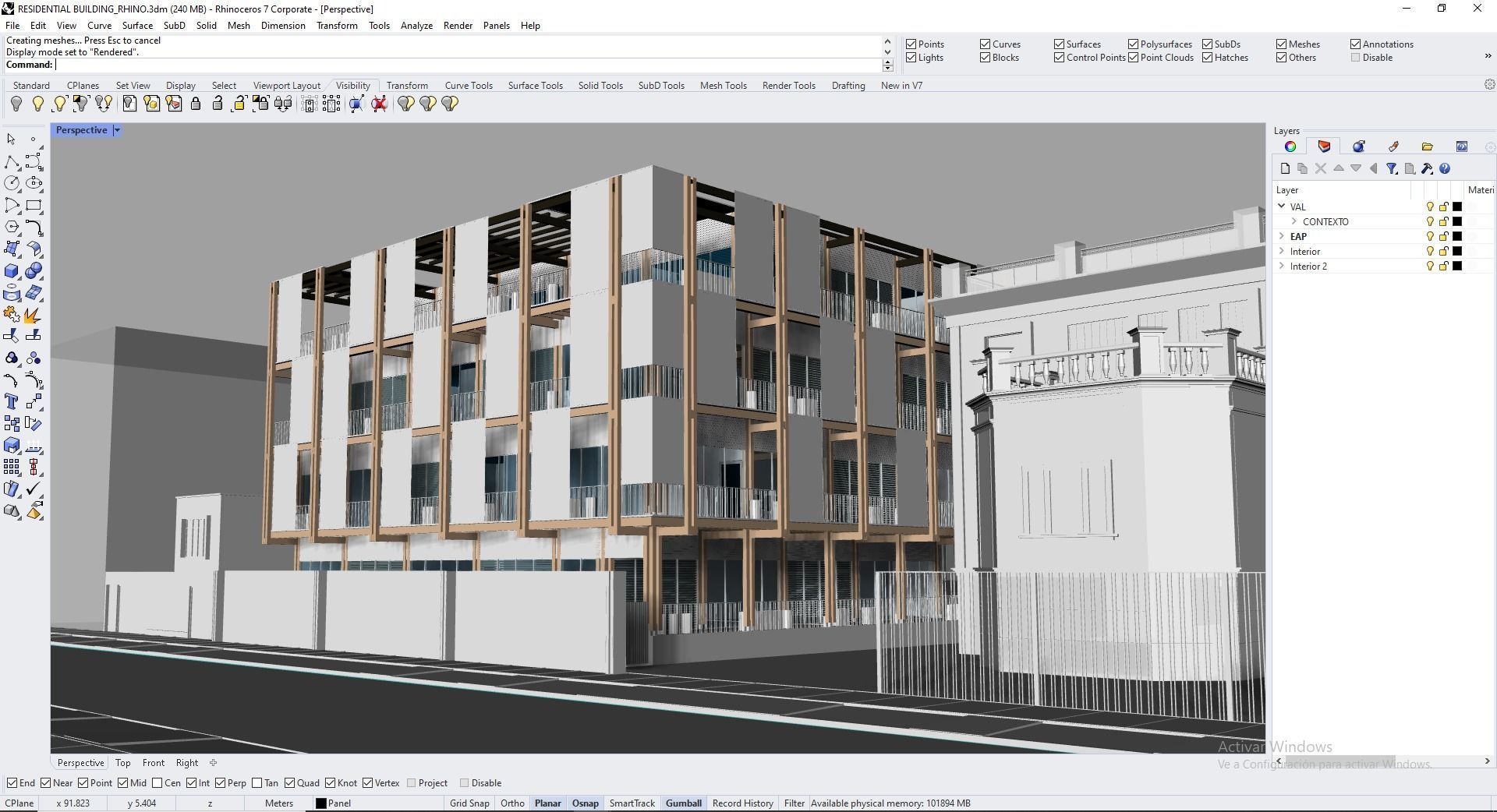Residential building 3D model_24