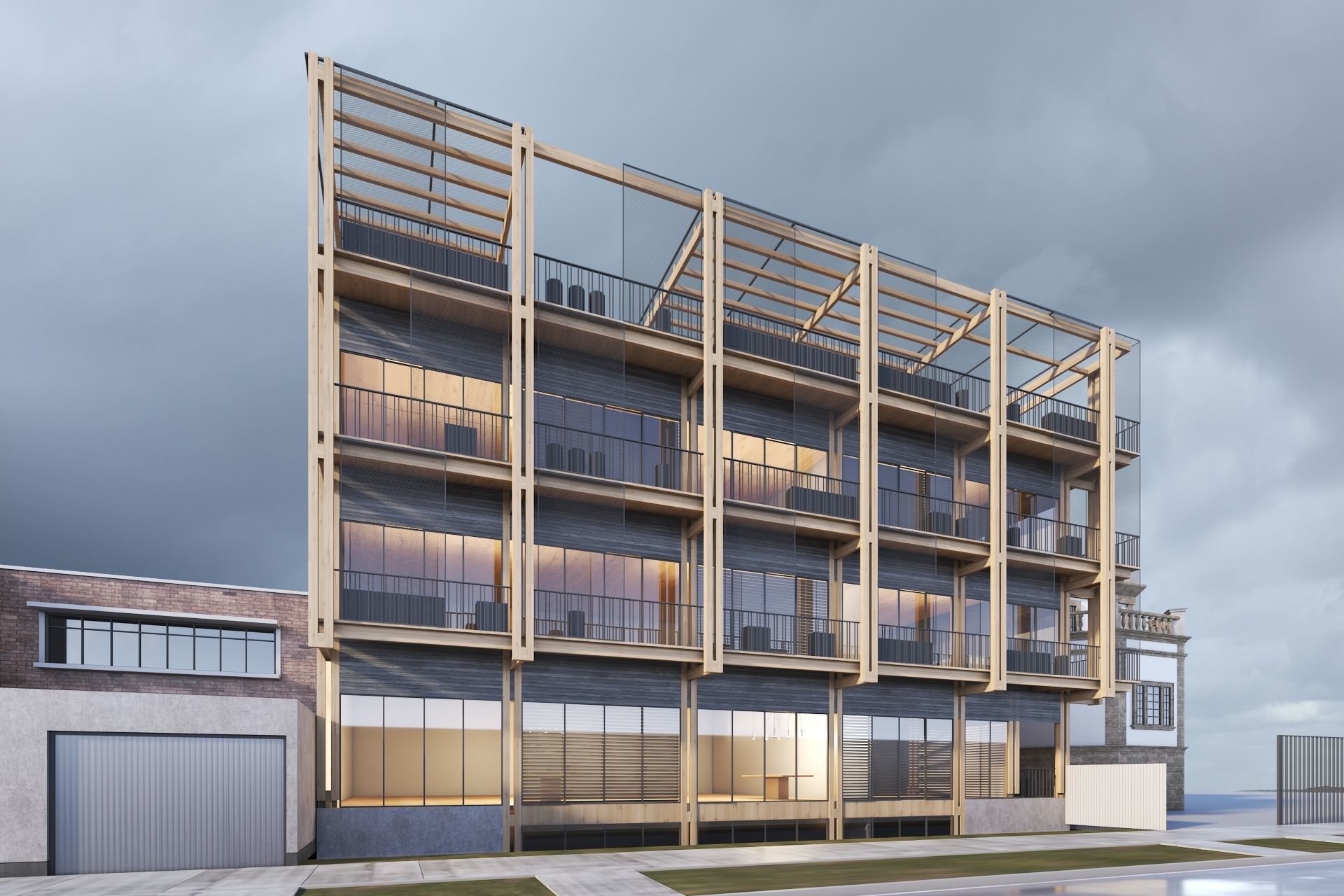 Residential building 3D model_1