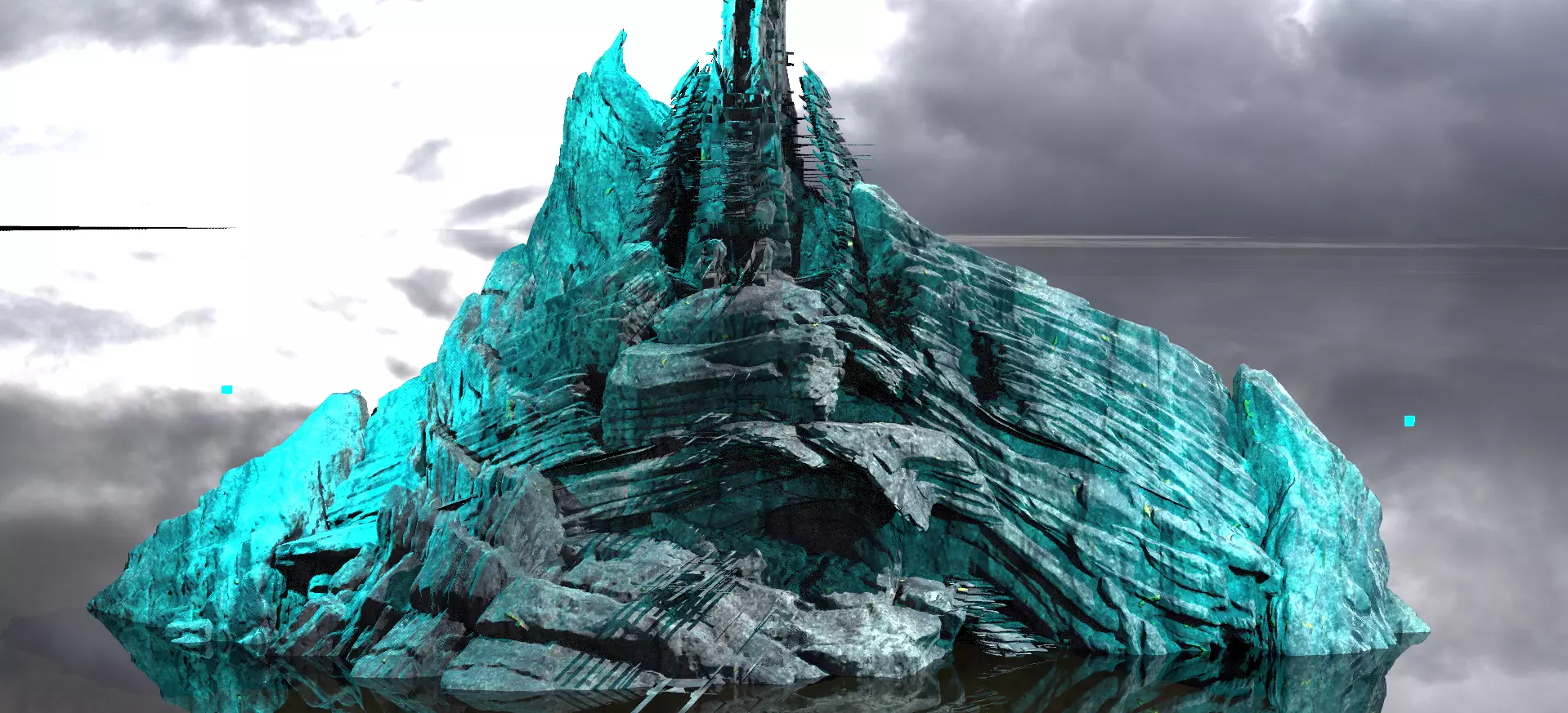 Mountain Fortress shards Kit bash 1 3D model
