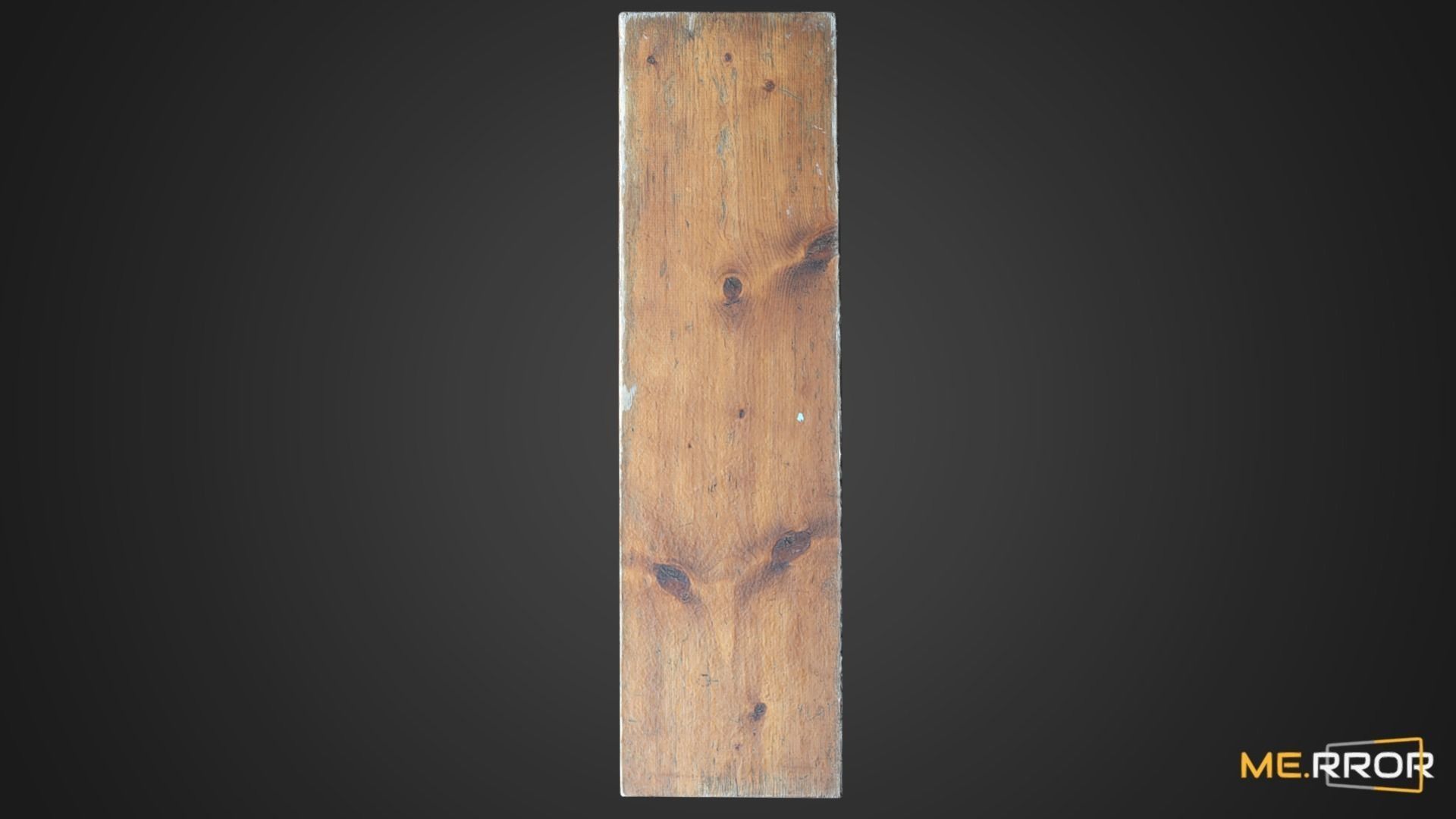 Game Ready Wood Bench Low-poly 3D model_3