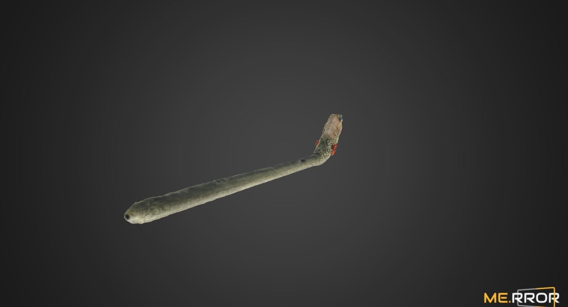 Korea Traditional Hairpin Binyeo Low-poly 3D model_2