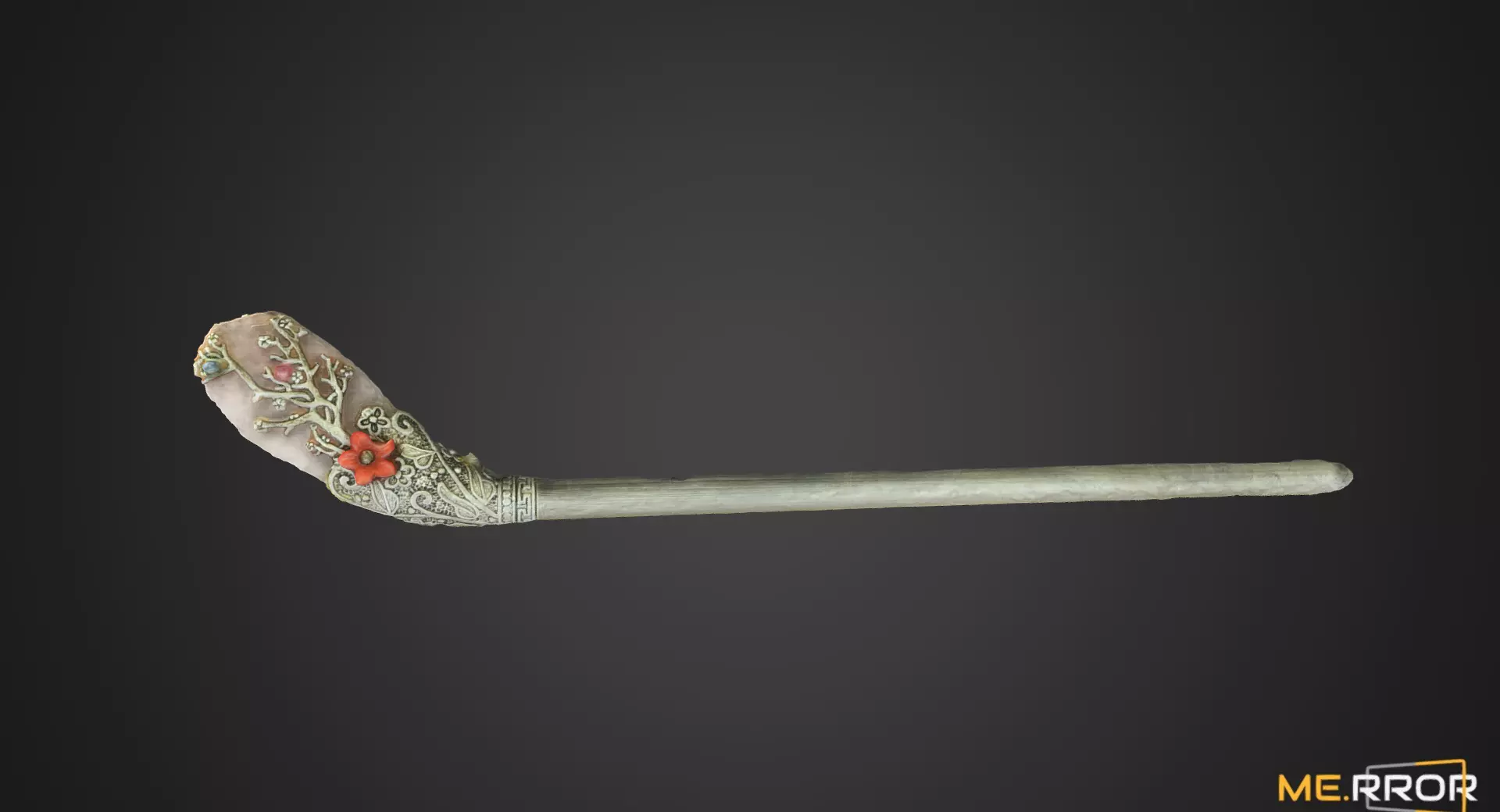 Korea Traditional Hairpin Binyeo Low-poly 3D model_0