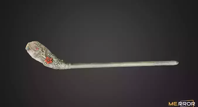 Korea Traditional Hairpin Binyeo Low-poly 3D model