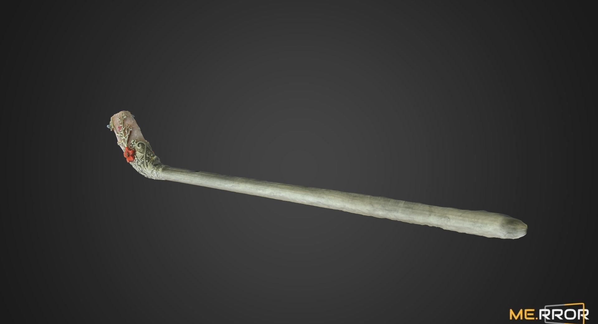 Korea Traditional Hairpin Binyeo Low-poly 3D model_1