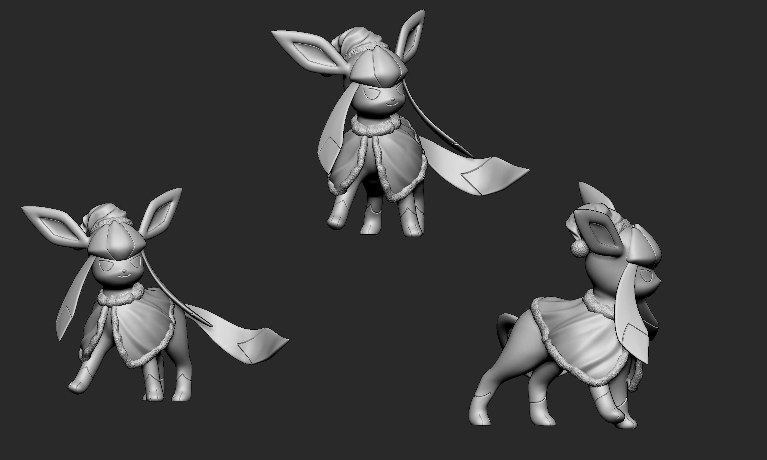 Pokemon - Christmas Glaceon 3D print model_5