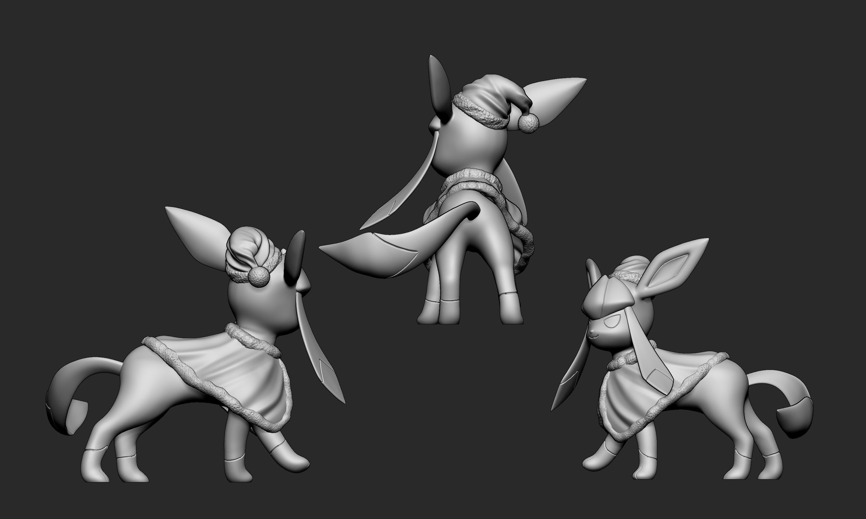 Pokemon - Christmas Glaceon 3D print model_6