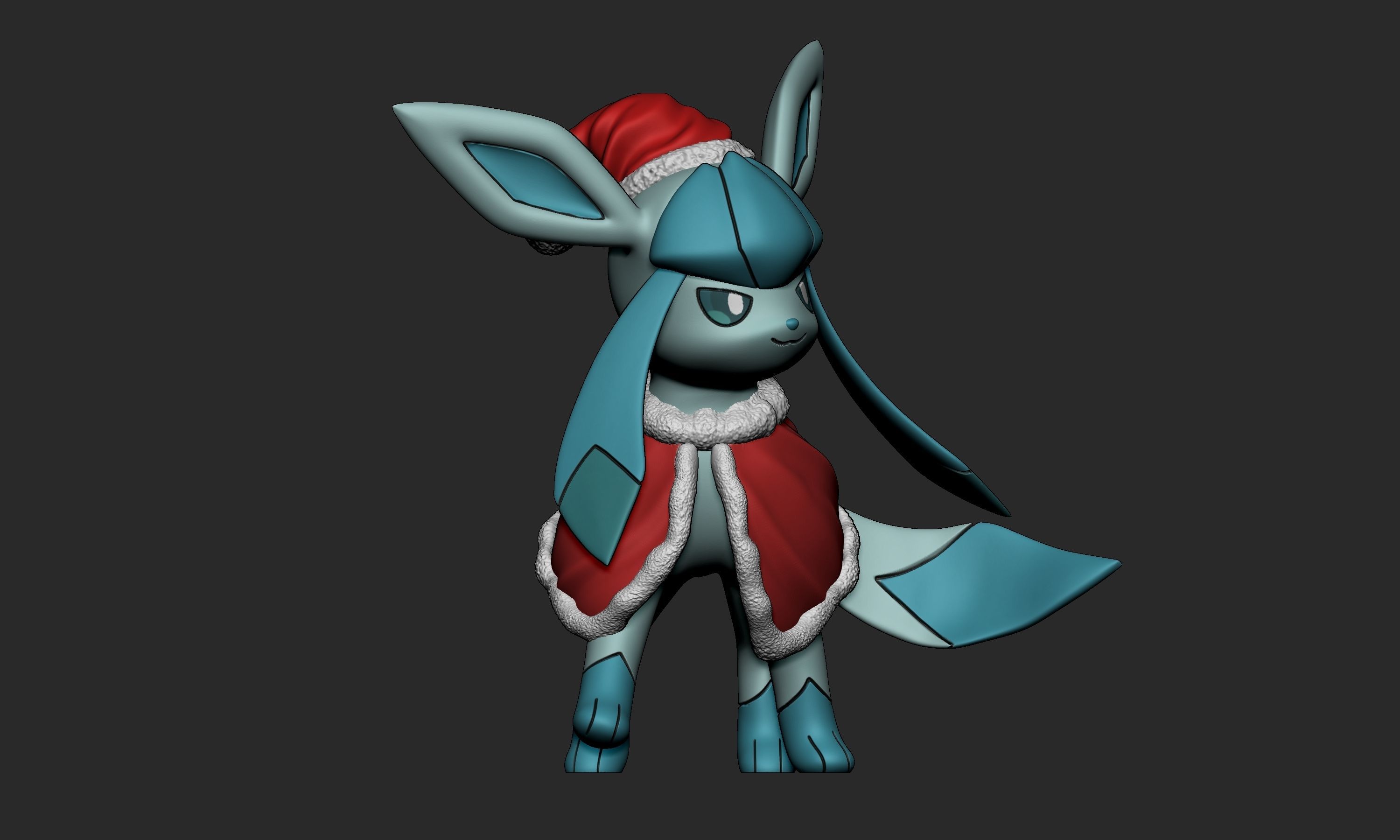 Pokemon - Christmas Glaceon 3D print model_1