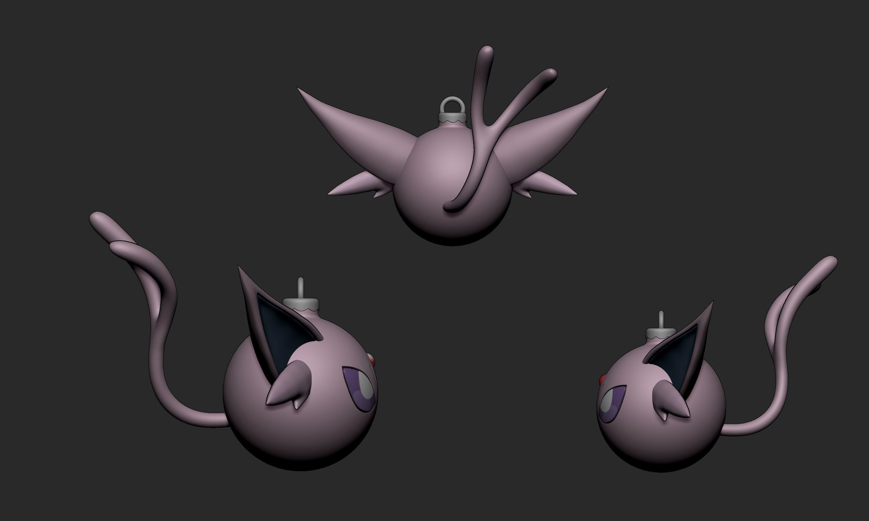 Pokemon - Christmas Ornament Espeon 3D print model_3