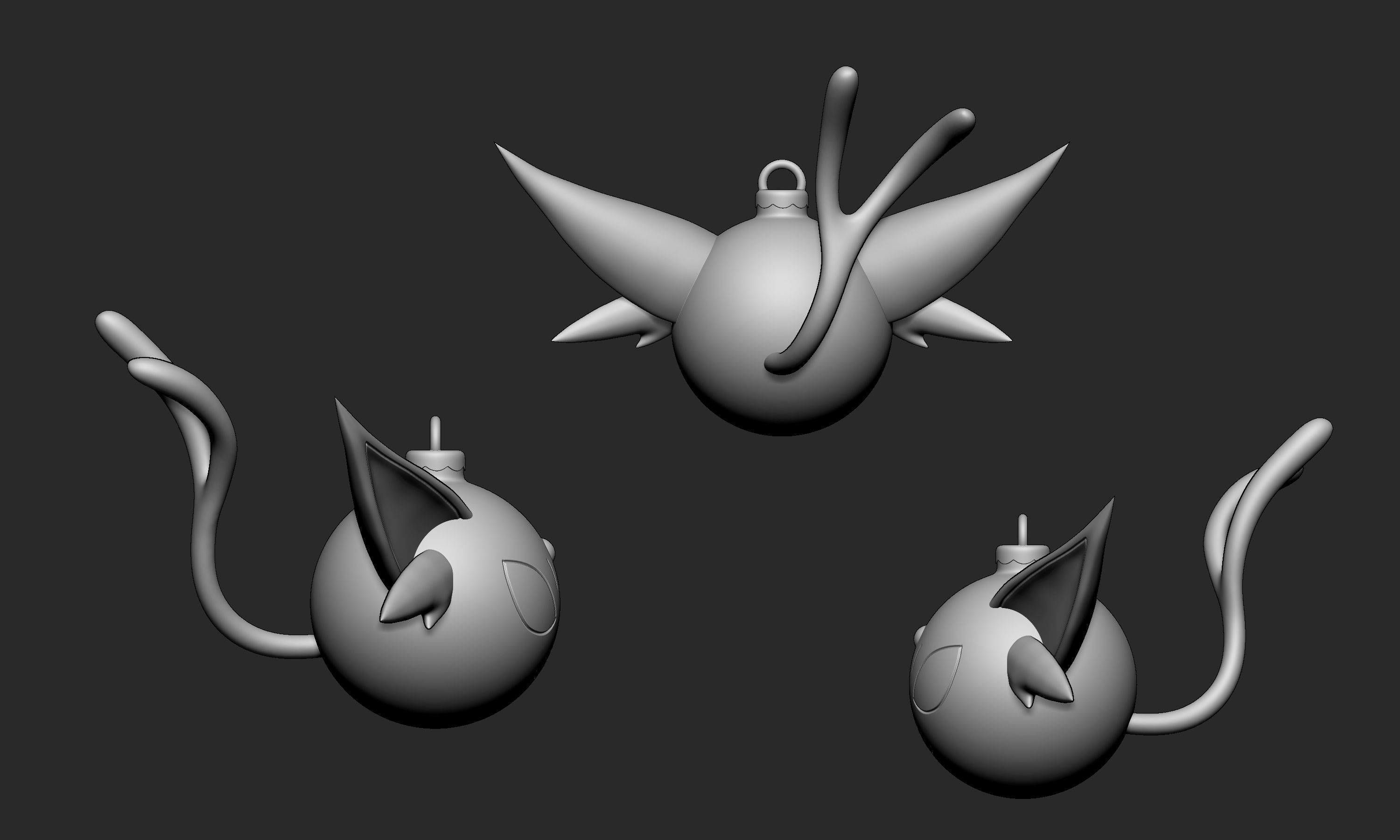 Pokemon - Christmas Ornament Espeon 3D print model_6