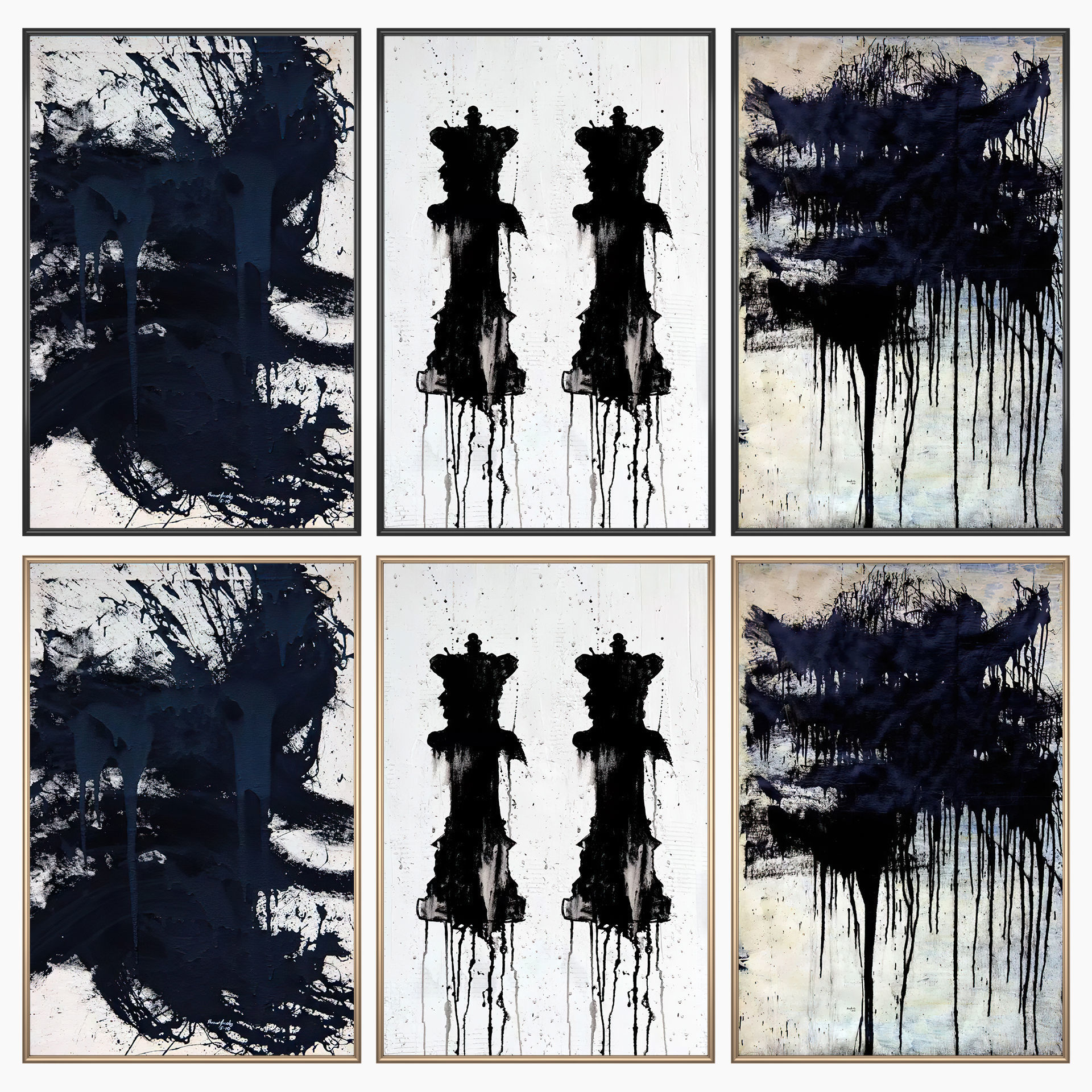 Wall Art Set 3869 3D model_1