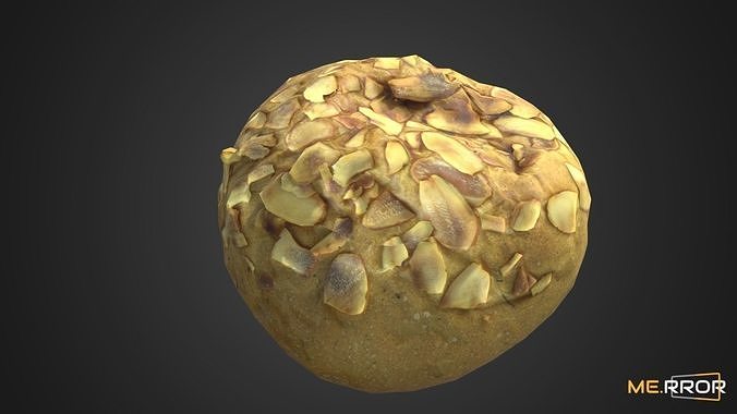Game Ready Almond Bread Low-poly 3D model 2