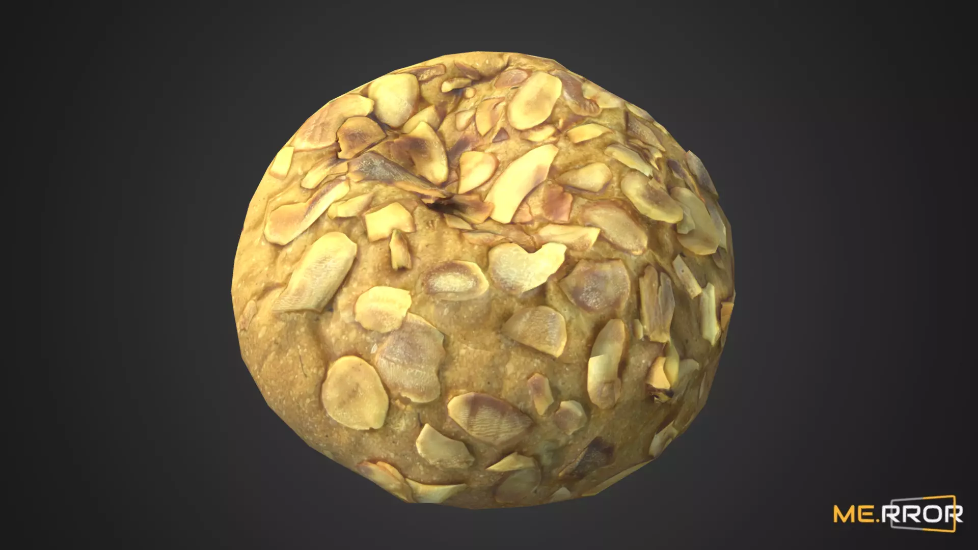 Game Ready Almond Bread Low-poly 3D model