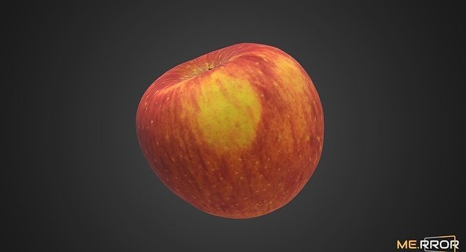 Apple Low-poly 3D model 3