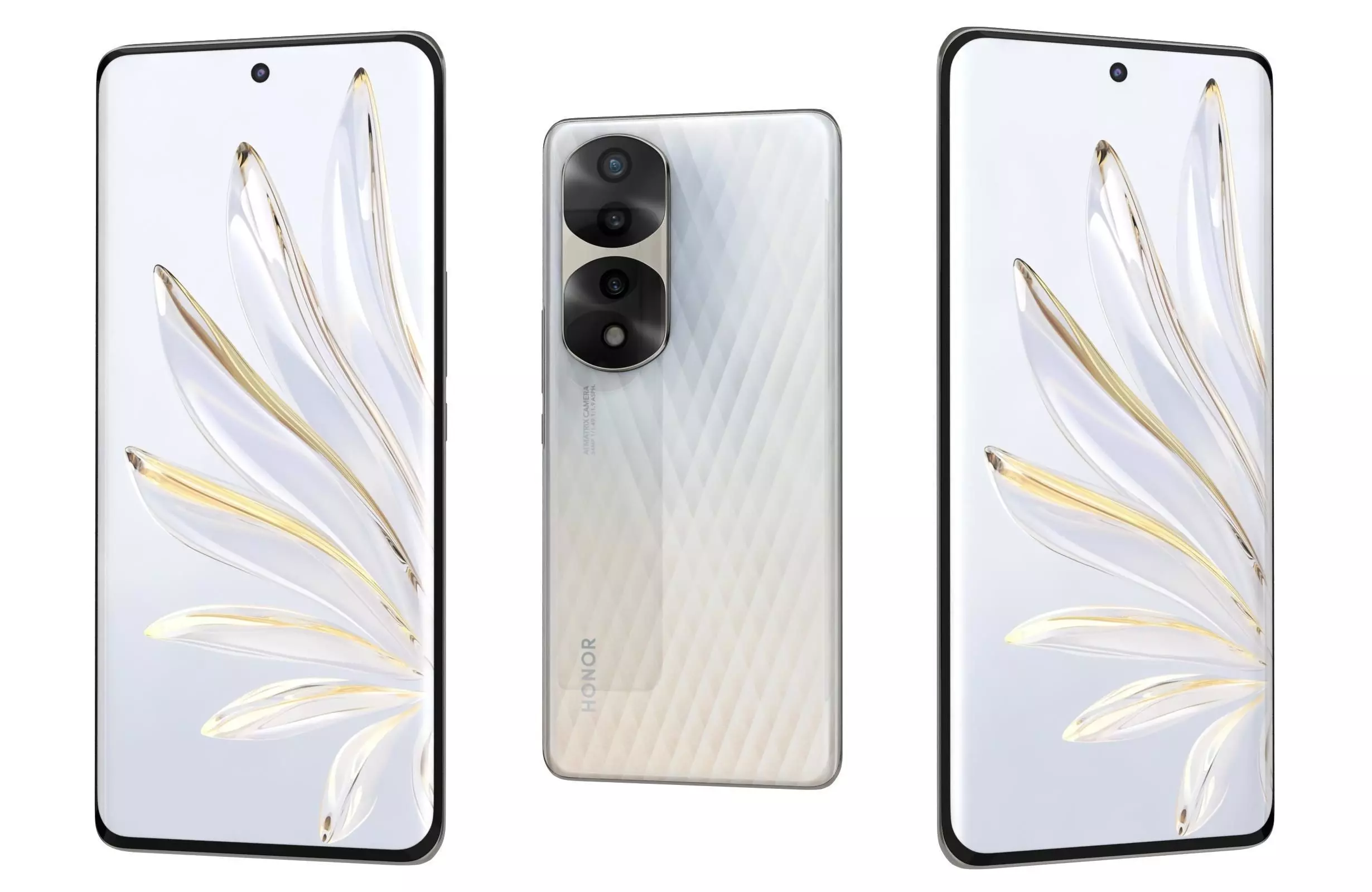 Honor 70 Pro White 3D model_0