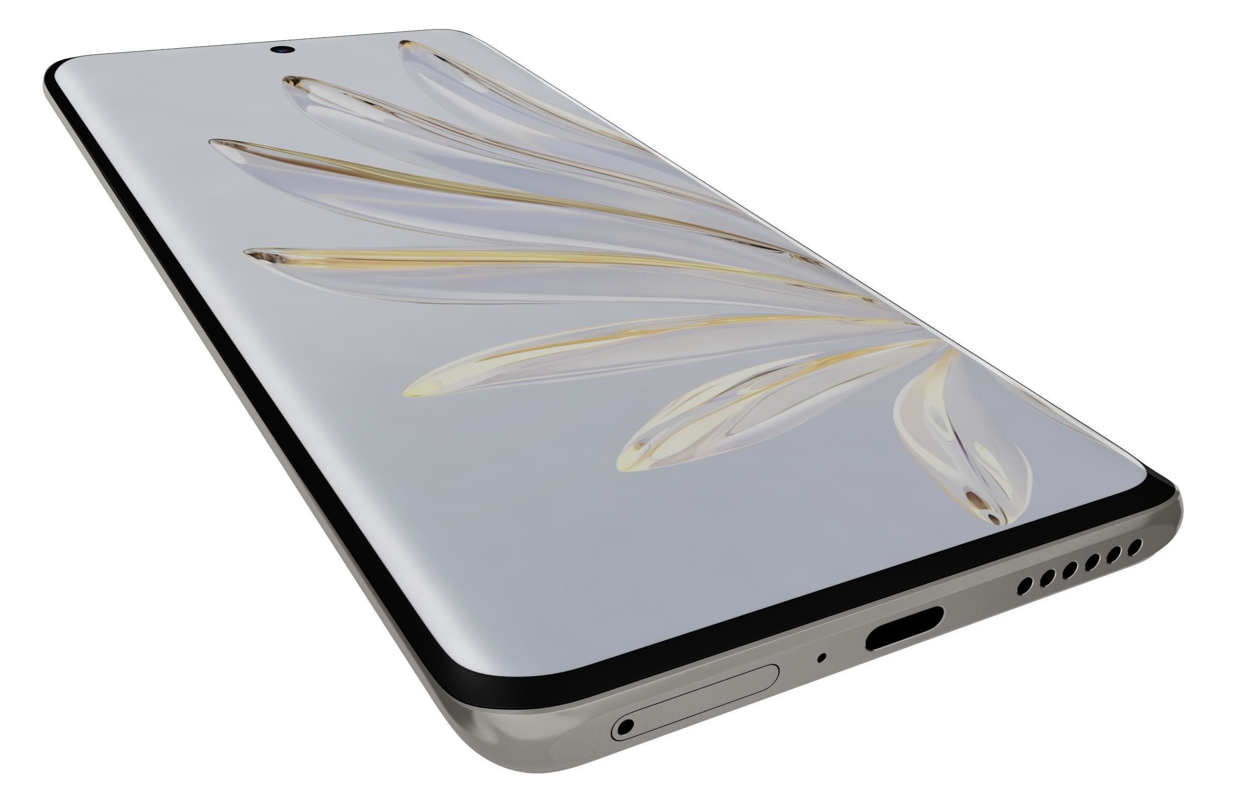 Honor 70 Pro White 3D model_12