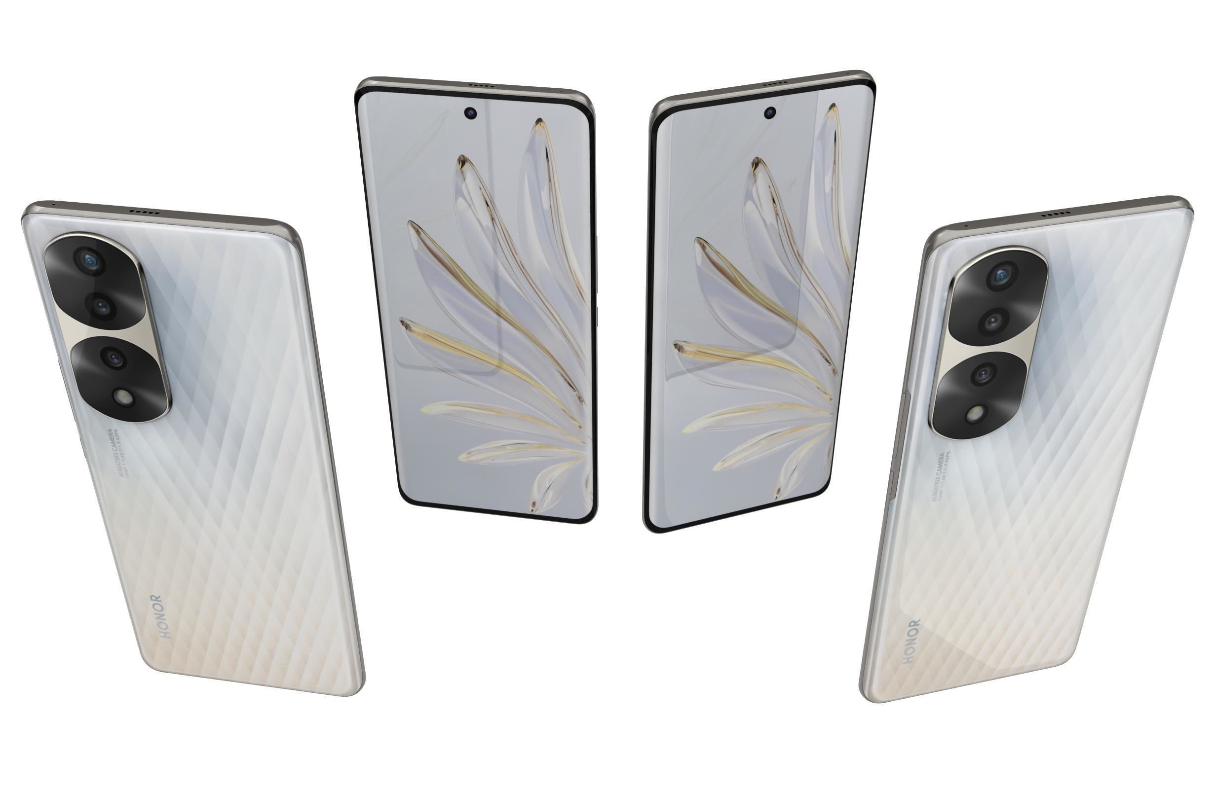 Honor 70 Pro White 3D model_4