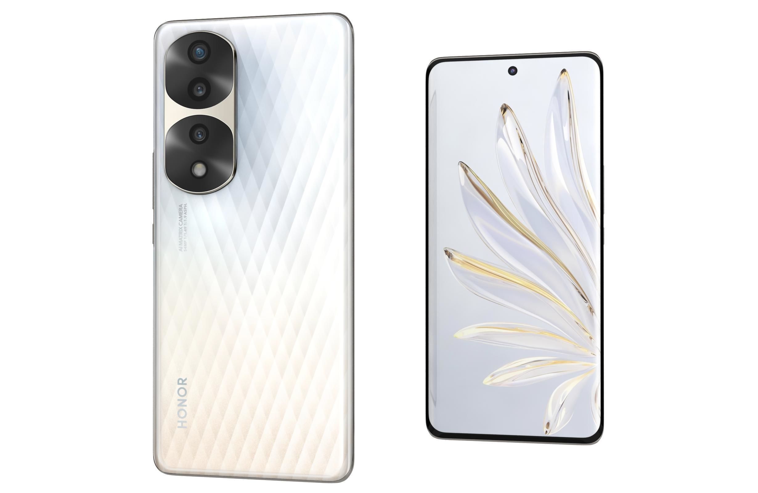 Honor 70 Pro White 3D model_7