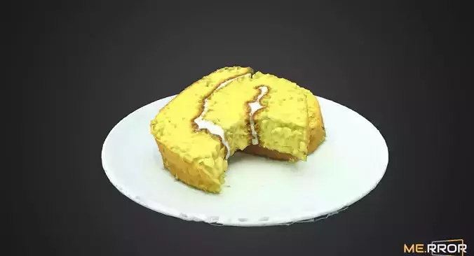 Sweet Pumpkin Roll Cake with One Bite
