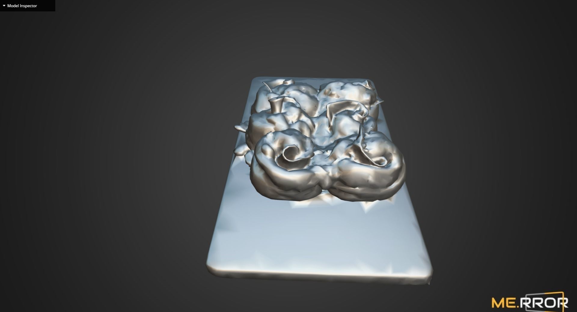 Ham Roll Bread Low-poly 3D model_11