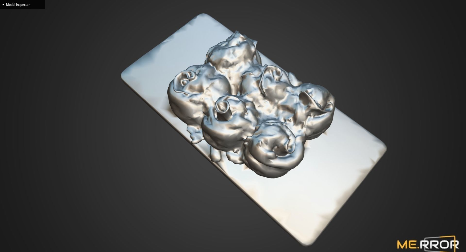 Ham Roll Bread Low-poly 3D model_10