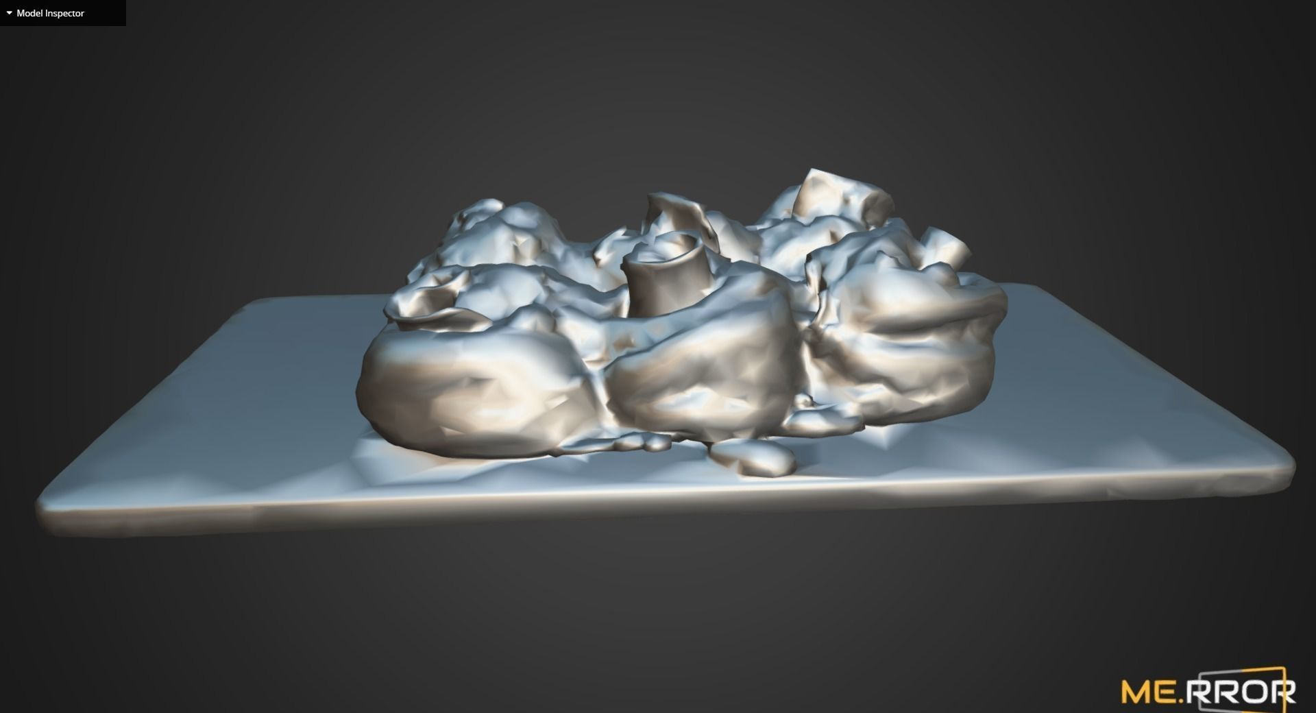 Ham Roll Bread Low-poly 3D model_9