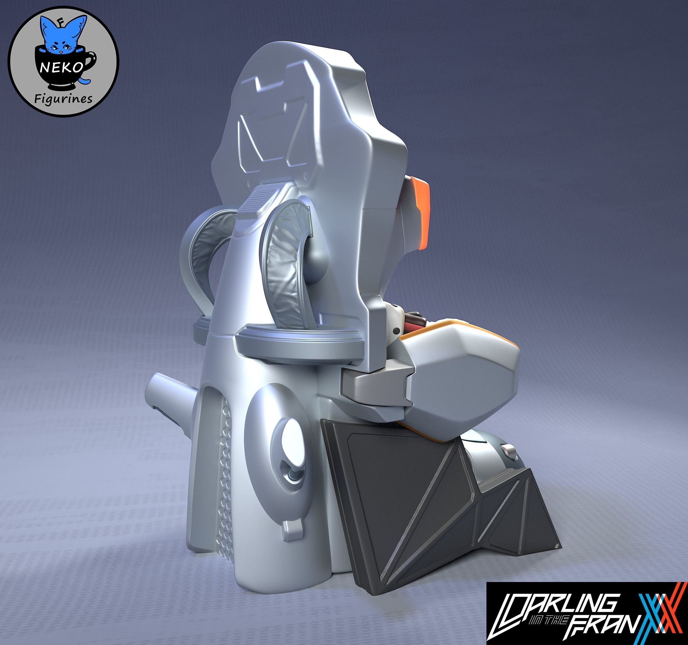 ZeroTwo - STL DarlingInTheFranxx  Anime Figurine For 3D Printing 3D print model_1