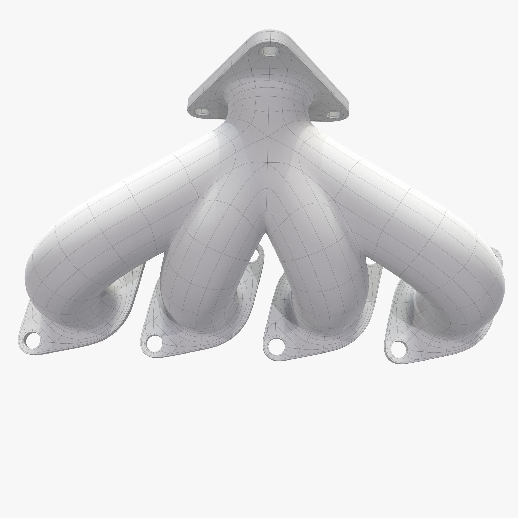 Exhaust header 3D model_9