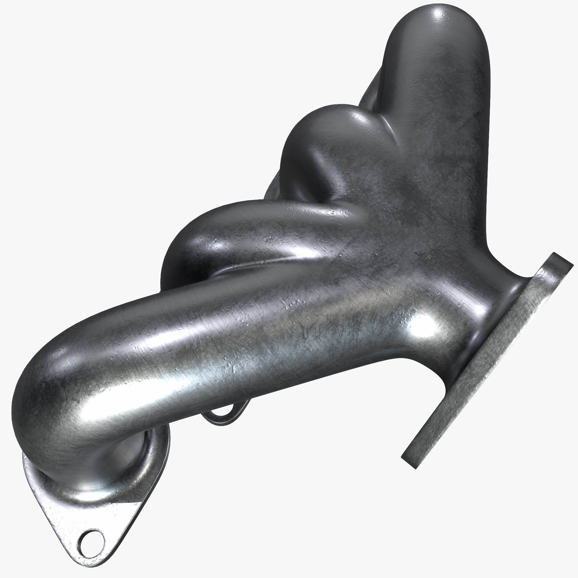 Exhaust header 3D model_5