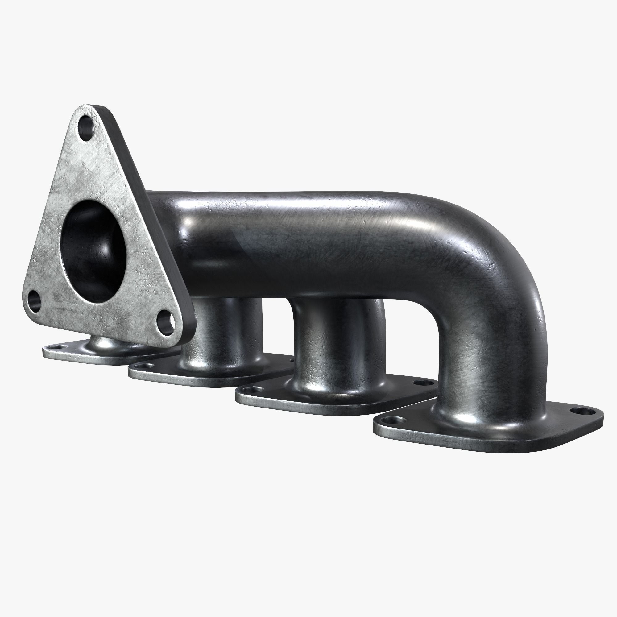 Exhaust header 3D model_4