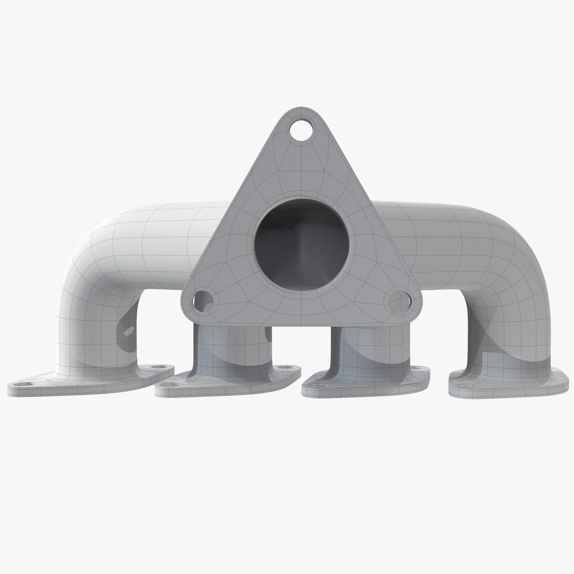 Exhaust header 3D model_8