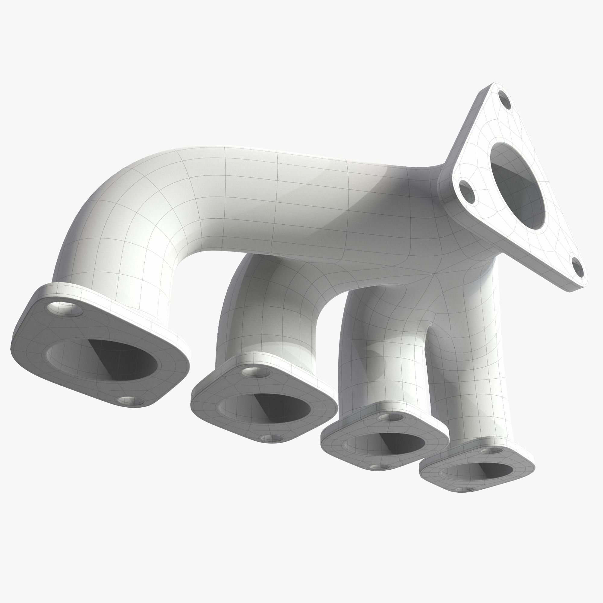 Exhaust header 3D model_10