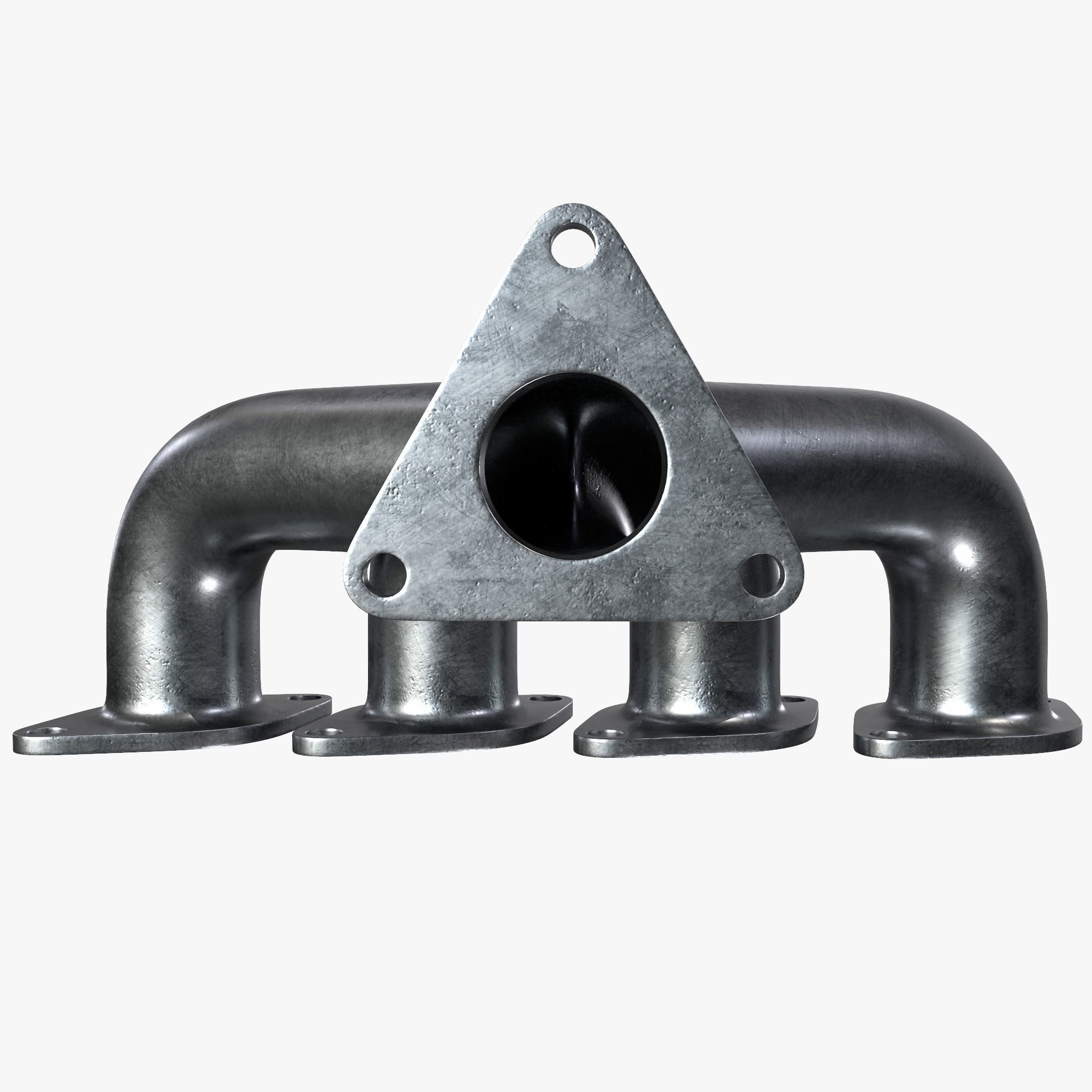 Exhaust header 3D model_3