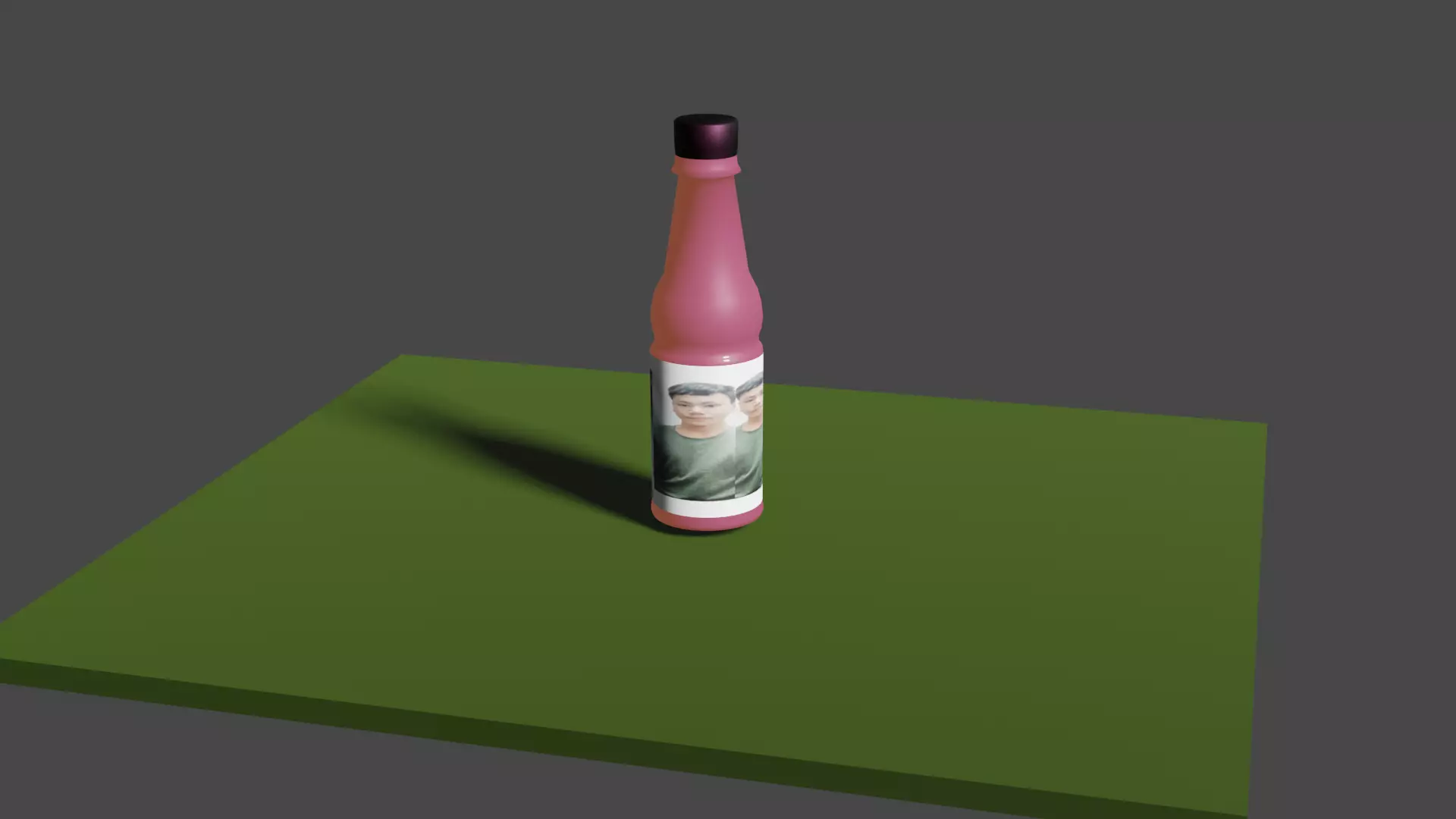 Bottle of liquid 3D model_0