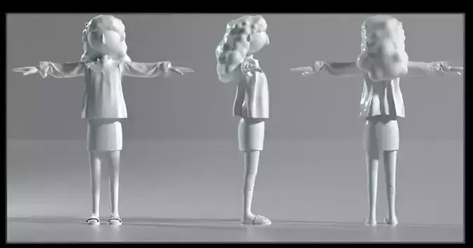 cartoon character mom model