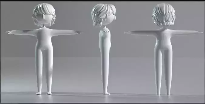 C4D cartoon character model 3D model