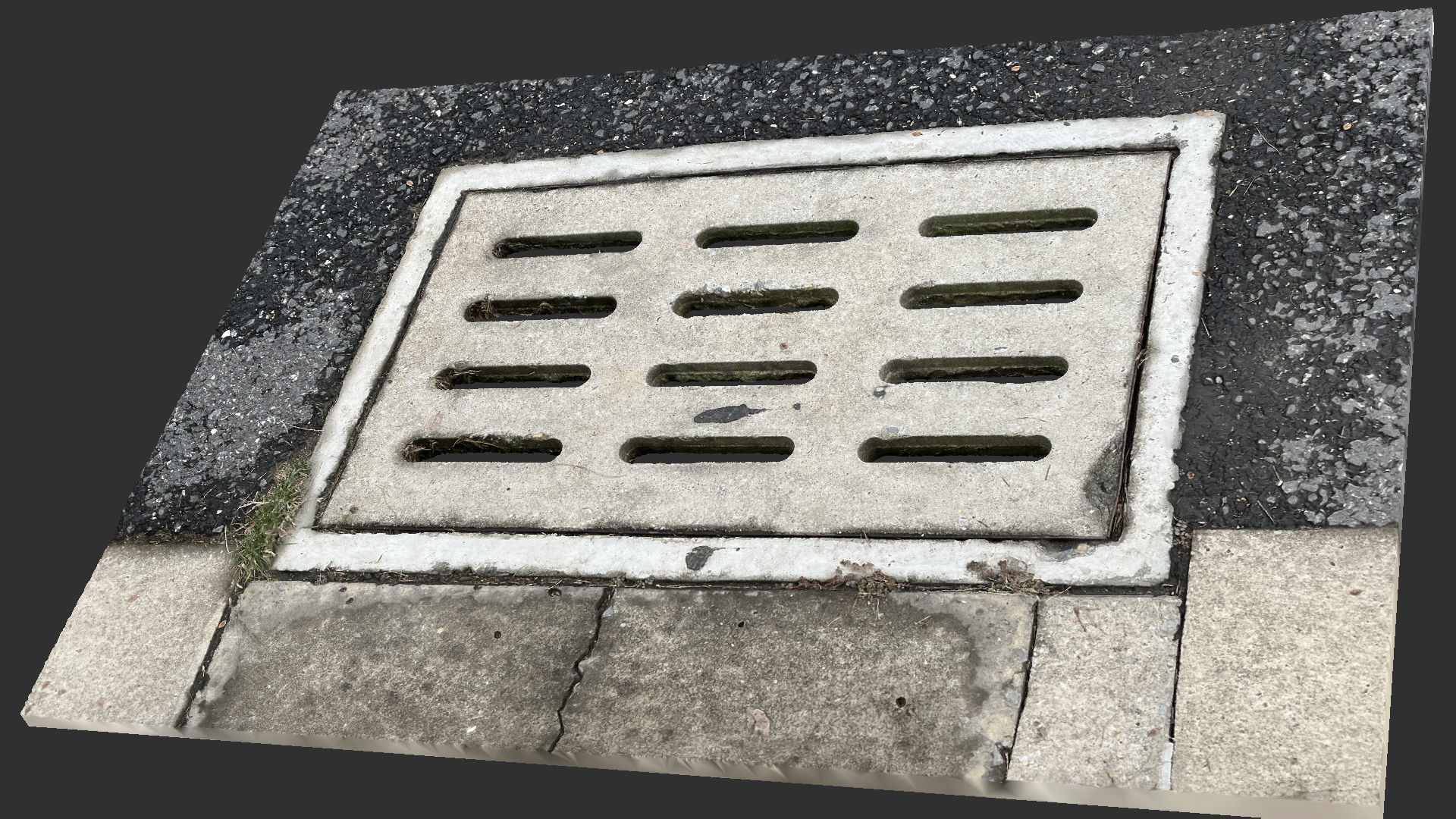 Square manhole cover 3d Scan 3D model_13