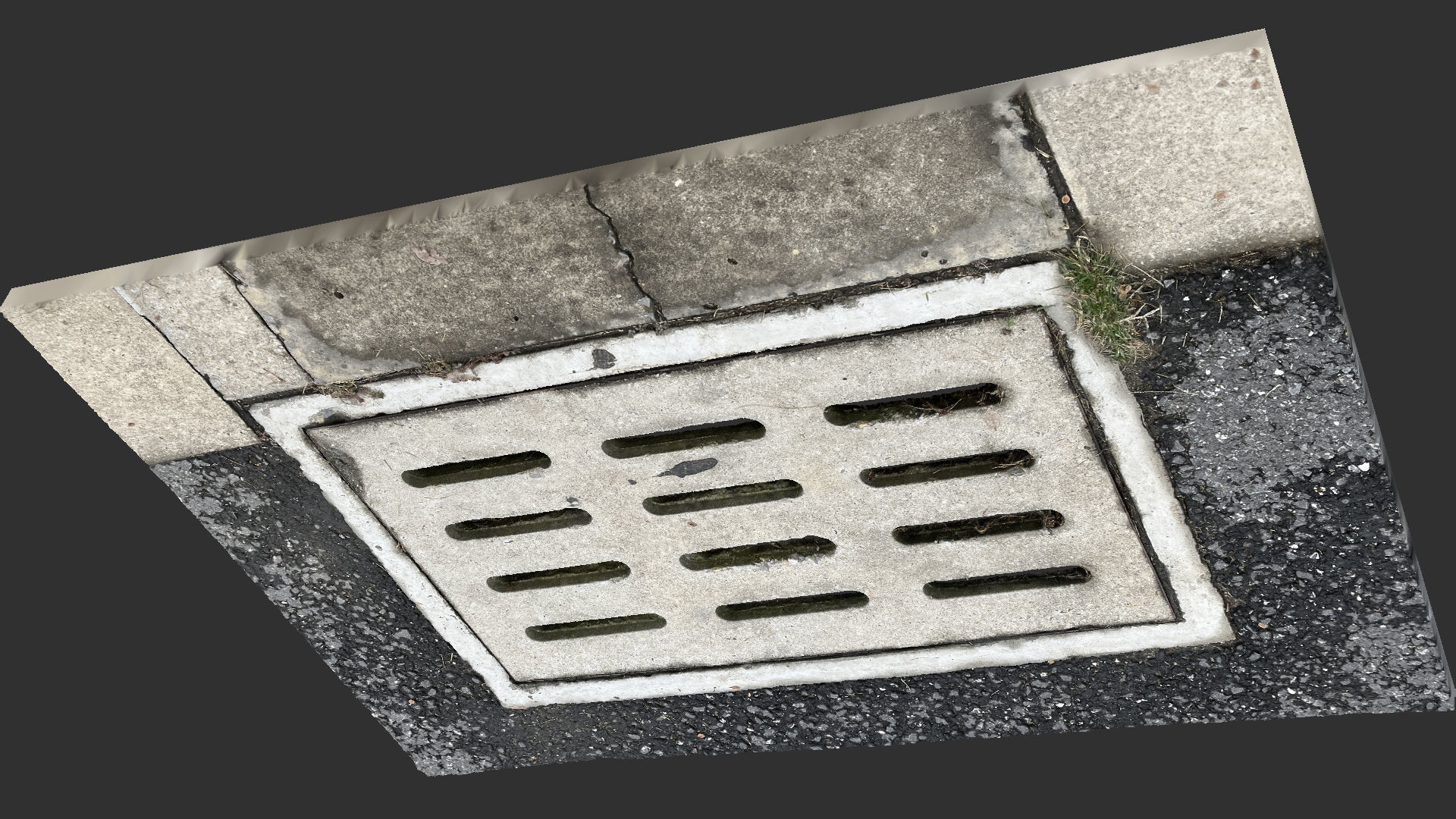 Square manhole cover 3d Scan 3D model_10